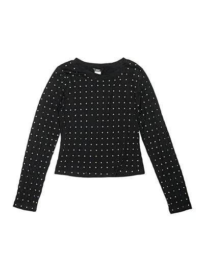 Truce Kids' Long Sleeve Top Black Square Neckline Tops