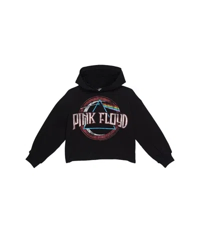 Truce Kids' Pink Floyd Money Hoodie Girls Black Graphic Print Long Sleeve Gbo236