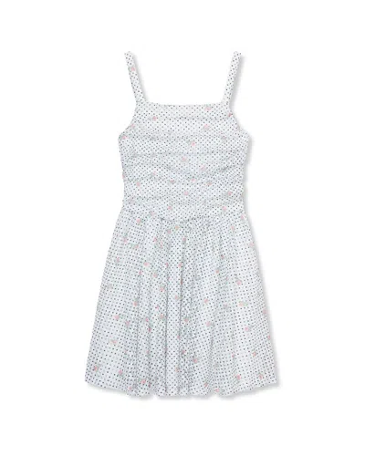 Truce Kids' Printed Lace Dress In White