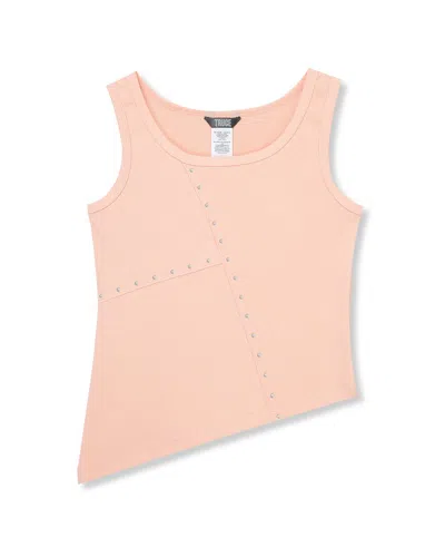 Truce Kids' Studded Rib Tank In Neutral