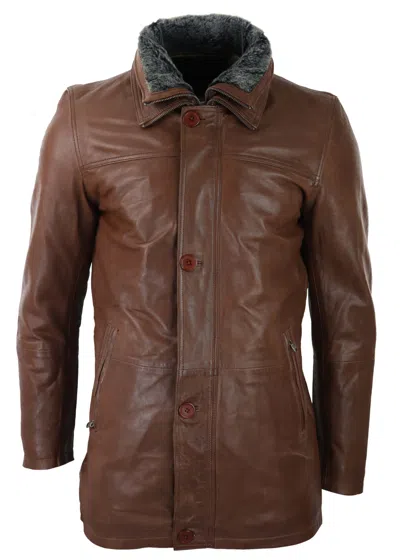 Truclothing 3/4 Long Safari Button Cover Coat In Multi