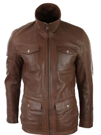 Truclothing 3/4 Safari Hunting Coat In Multi