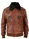 Truclothing Aviator Pilot Bomber Jacket In Multi
