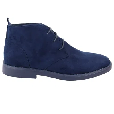 Truclothing Chukka Desert Lace Up Ankle Boots In Blue