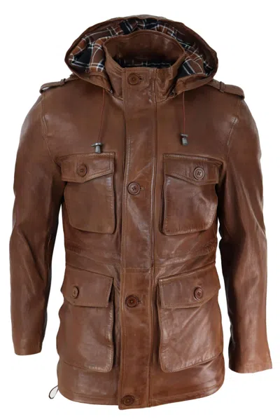 Truclothing Duffle Coat Safari Detachable Hood In Multi