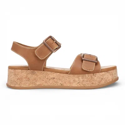 Truclothing Faux Leather Platform Sandals In Brown