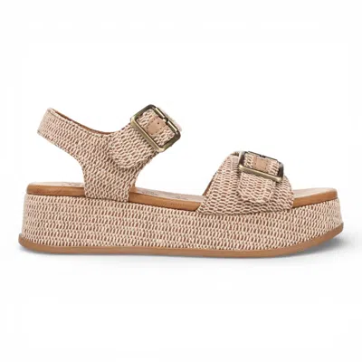 Truclothing Faux Leather Platform Sandals In Brown
