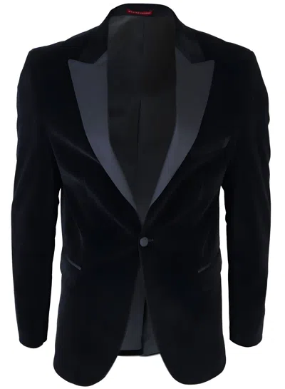 Truclothing Formal Velvet Tuxedo Blazer Wedding Prom In Black