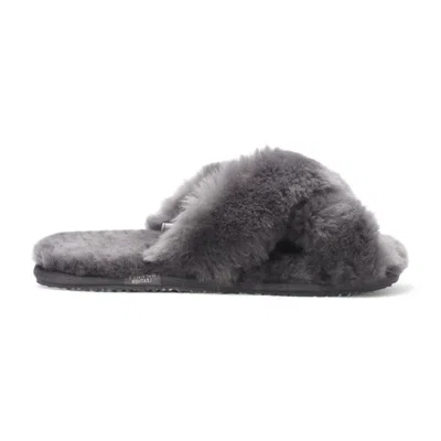 Truclothing Genuine Sheepskin Crossover Comfort Slippers In Multi