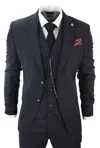 Truclothing James 3 Piece Suit In Black