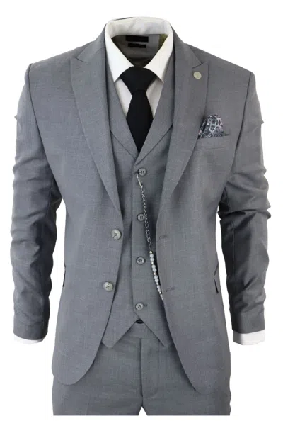 Truclothing James 3 Piece Suit In Grey