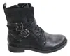 Truclothing Leather Ankle Boots With Buckle In Black
