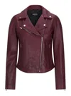 Truclothing Leather Biker Jacket In Pink
