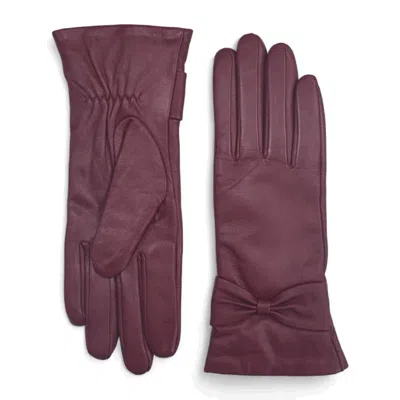Truclothing Leather Gloves Winter Warm Lined Touchscreen In Red