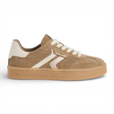 Truclothing Leather Stripes Trainers Sneaker Shoes In Brown