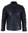 Truclothing Light Short Motorcycle Jacket In Black