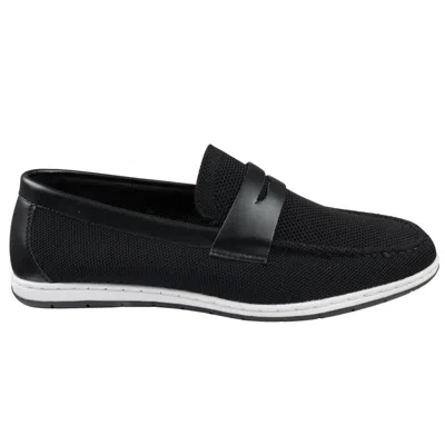 Truclothing Lightweight Breathable Loafer Shoes In Black
