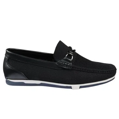 Truclothing Lightweight Mesh Breathable Loafers Shoes In Black