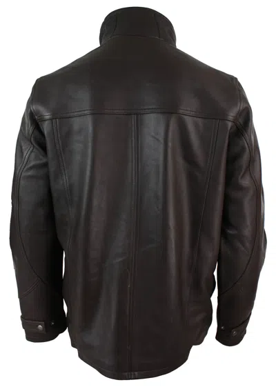 Truclothing Long Coat Safari Jacket In Brown