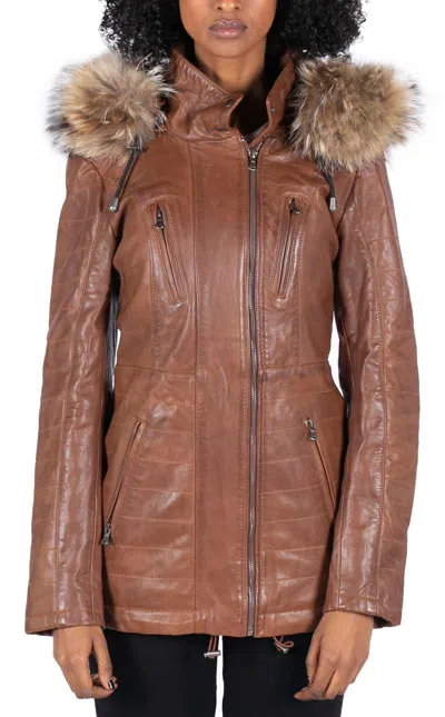 Truclothing Mid Length Hooded Parka Jacket In Multi