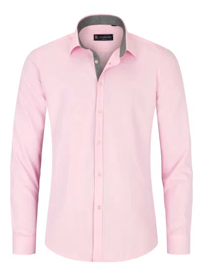 Truclothing Long Sleeve Button Down Formal Shirt In Pink