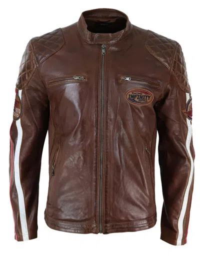 TRUCLOTHING RACING JACKET WITH STRIPED SLEEVES