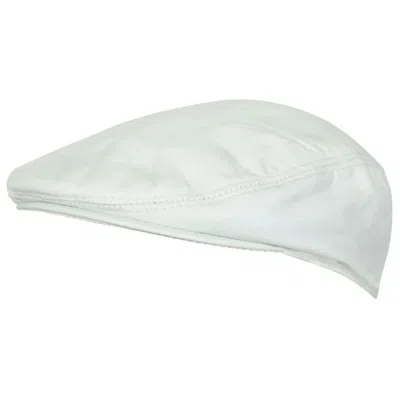Truclothing Real Leather Flat Cap Ivy Newsboy Peaked Golf Cabbie Hat In Green