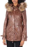 Truclothing Removable Hood With Parka Coat In Multi