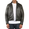 Truclothing Reversible Quilted Leather Jacket In Black