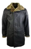 Truclothing Roy Duffle Crombi Sheepskin Jacket In Brown