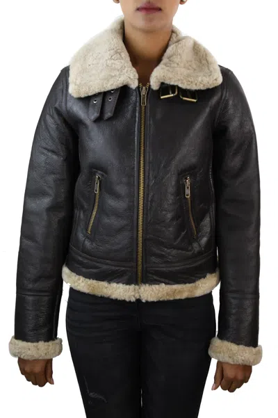 Truclothing Sheepskin Coat In Brown