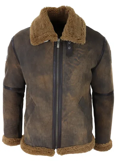 TRUCLOTHING SHEEPSKIN FLYING JACKET