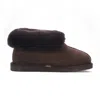 Truclothing Sheepskin Suede Comfort Slip-on Bootie Slippers In Multi