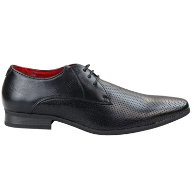 Truclothing Shoes Smart Formal Perforated Pointed Laced In Black