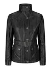 Truclothing Slim Fit Leather Jacket In Black