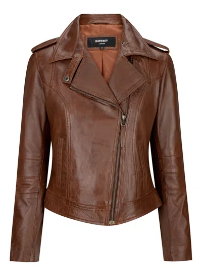 Truclothing Slim Fit Short Jacket In Brown