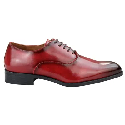 Truclothing Smart Formal Shoes Patent Round Toe Vintage 1920s In Red
