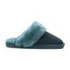 Truclothing Suede Mule Winter Slippers Indoor House Shoes In Gray