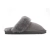 Truclothing Suede Mule Winter Slippers Indoor House Shoes In Gray