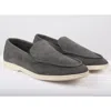 Truclothing Suede Slip On Comfort Fit Loafers In Grey