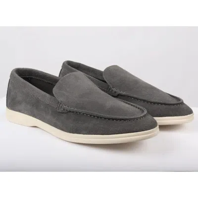 Truclothing Suede Slip On Comfort Fit Loafers In Grey