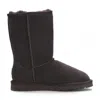 Truclothing Suede Winter Plush Lined Slip-on Ankle Winter Boots In Brown