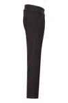 Truclothing Tweed Herringbone Trousers 1920s Acrylic Wool Blen In Brown
