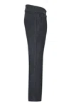 Truclothing Tweed Herringbone Trousers 1920s Acrylic Wool Blen In Grey