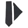 Truclothing Tweed Tie Hankie Vintage Wool Herringbone In Pink