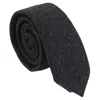 Truclothing Tweed Tie Pocket Square Tweed Pin Stripe In Black