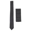 Truclothing Tweed Tie Pocket Square Tweed Pin Stripe In Grey