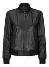 Truclothing Varsity Leather Bomber Jacket Casual Vintage In Black