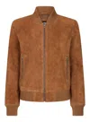 Truclothing Varsity Suede Bomber Jacket Leather In Multi