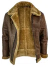 Truclothing Sheepskin Flying Pilot Jacket In Multi